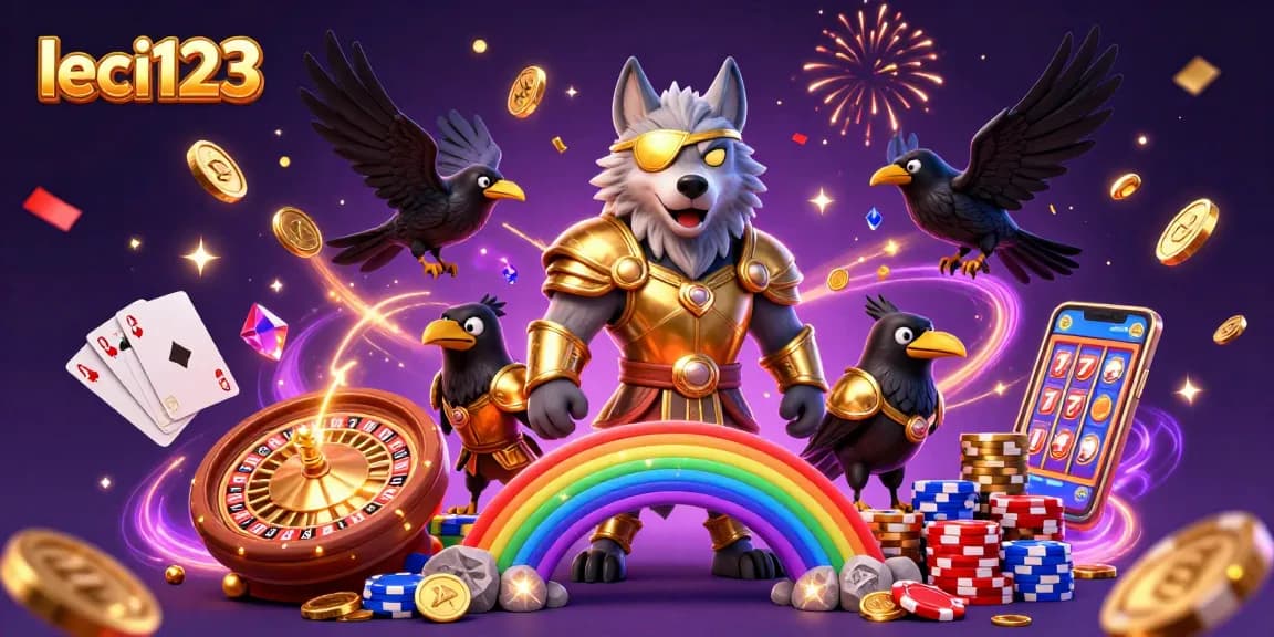 Experience winning excitement at leci123 with a vibrant showcase of casino-themed characters and elements.