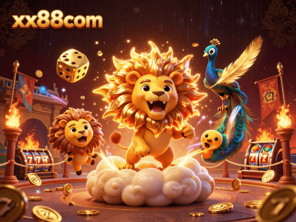 Experience thrilling gameplay at xx88com with vibrant casino elements and energetic characters.