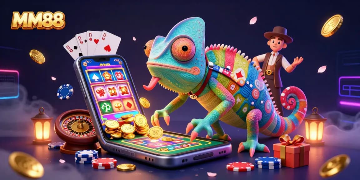 Engage in thrilling MM88 casino excitement with the vibrant chameleon and dynamic games.