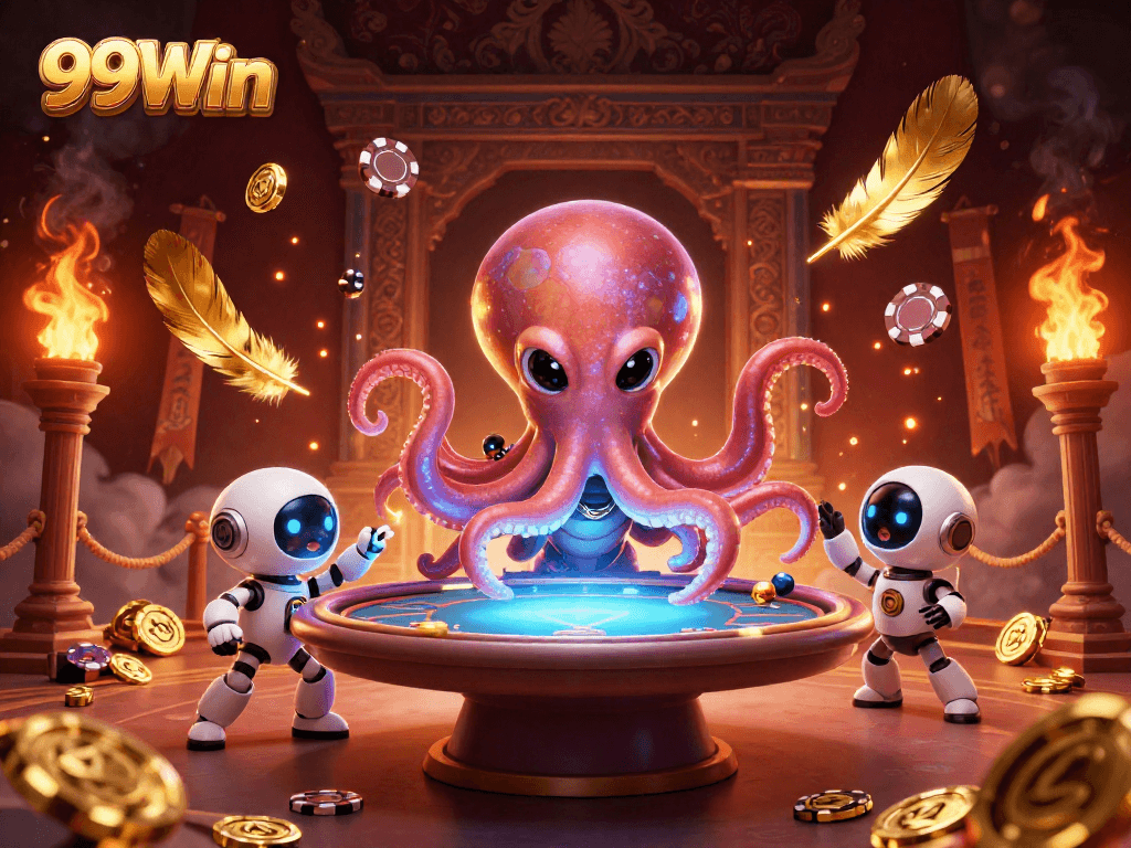 Play poker with vibrant alien characters at 99Win's cosmic casino!