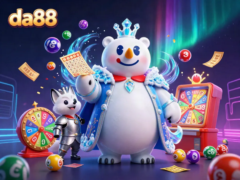 Engage in exciting gaming adventures with da88, featuring dynamic lottery elements and vibrant characters.