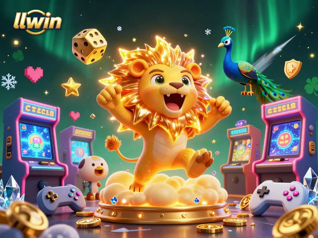 llwin gaming scene showcasing vibrant characters and casino elements in an exciting atmosphere