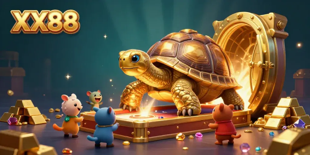 Engage in the dynamic casino experience at XX88 with a tortoise-themed pinball adventure.