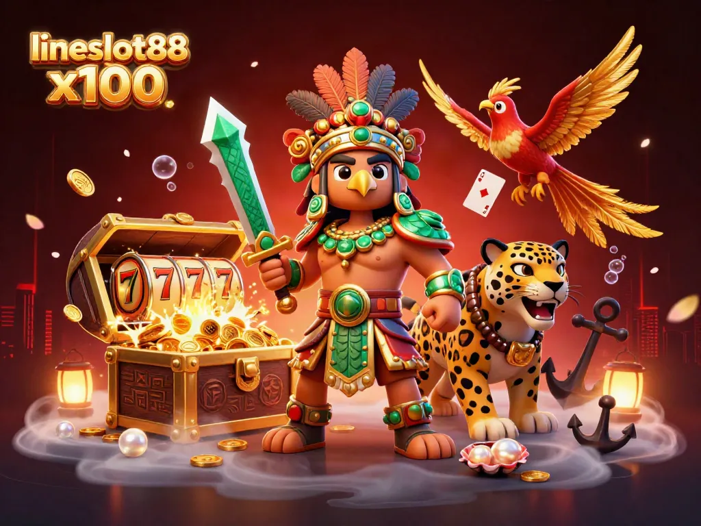 Experience thrilling gameplay in lineslot88 x100 featuring dynamic slot reels and vibrant characters.