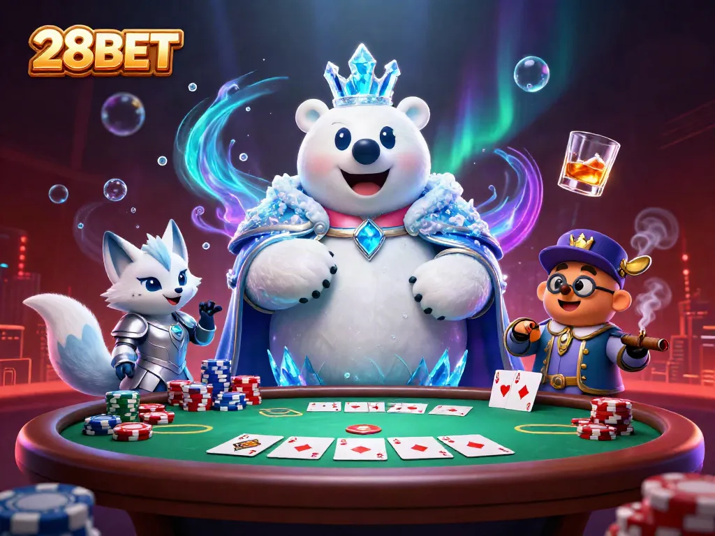 Place your bets and win big with 28BET's exciting poker games in a vibrant casino atmosphere.