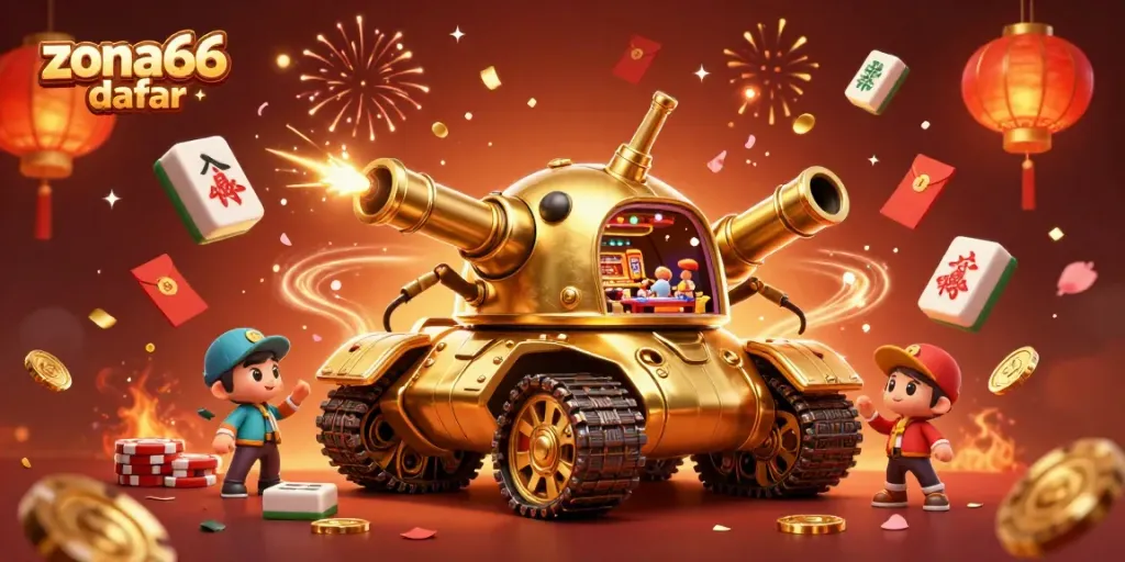 Experience the excitement of zona66 daftar in an animated casino scene with vibrant colors and dynamic elements.