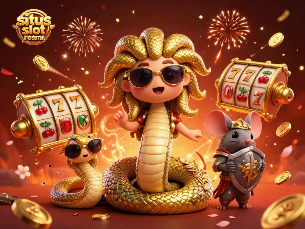 Experience thrilling gameplay at situs slot resmi with vibrant slot reels and festive elements.