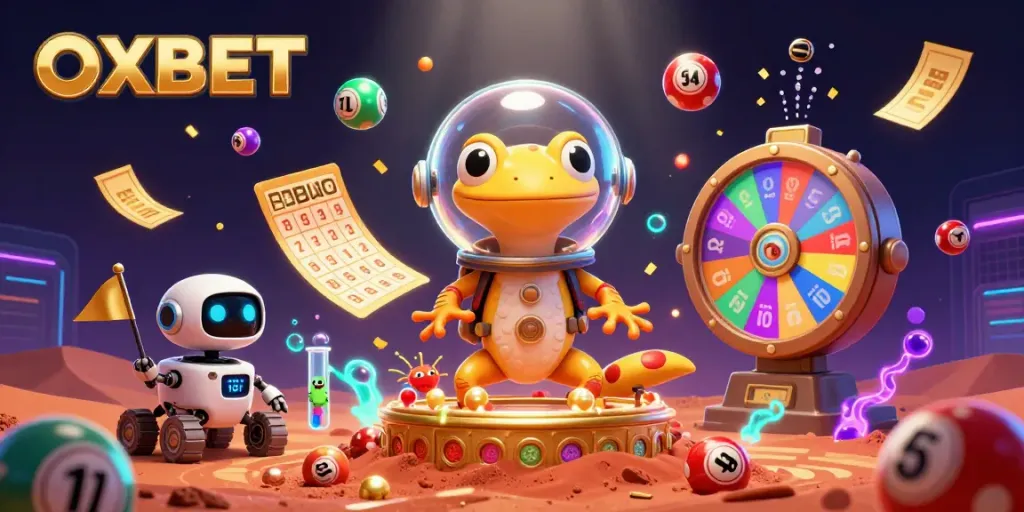 Engage with OXBET in a vibrant Martian casino experience filled with exciting game elements.