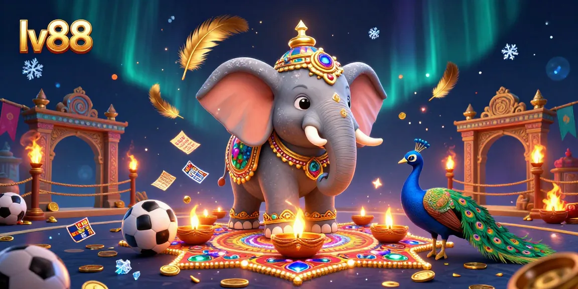 Experience exciting sports betting at lv88 with a vibrant illustration of dynamic gambling elements.