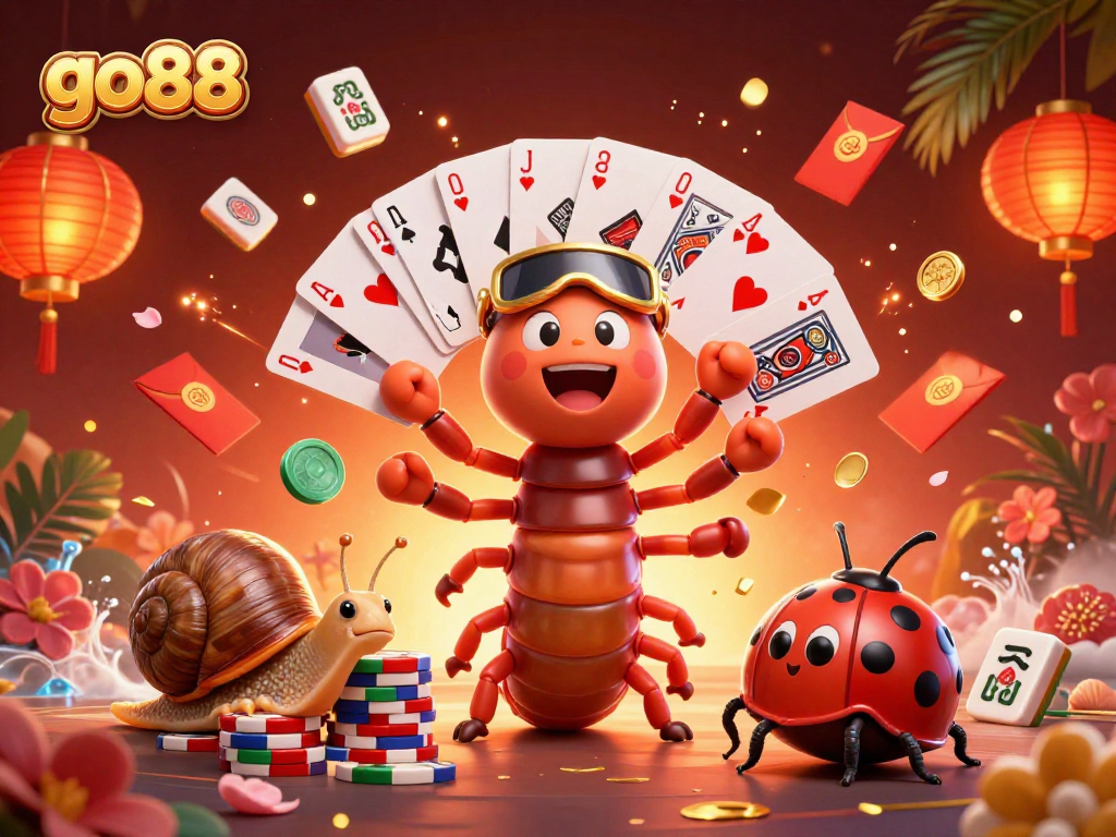 Experience the excitement of go88 with vibrant casino elements and dynamic characters in action.