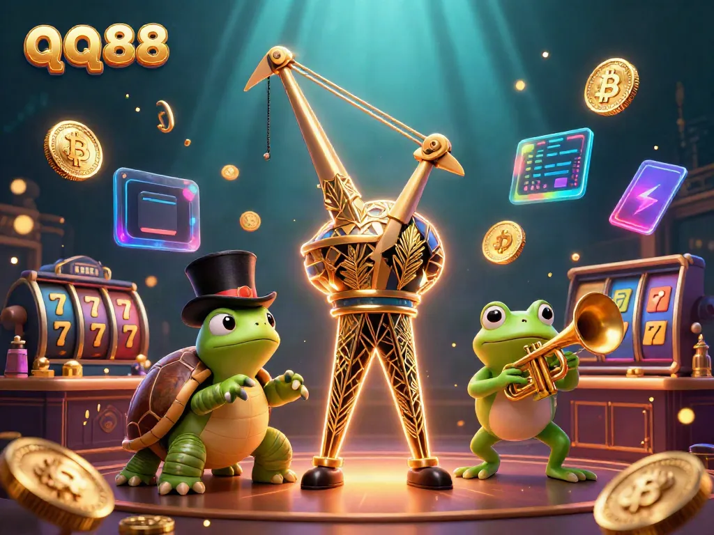 Experience thrilling gameplay at qq88 with vibrant 3D casino characters and dynamic elements illustrating excitement in gaming.