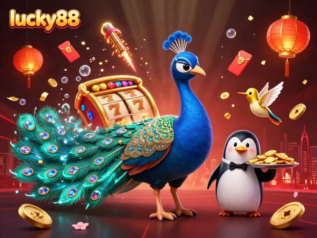 Experience the excitement of lucky88 with vibrant slot games and lucky symbols in action.