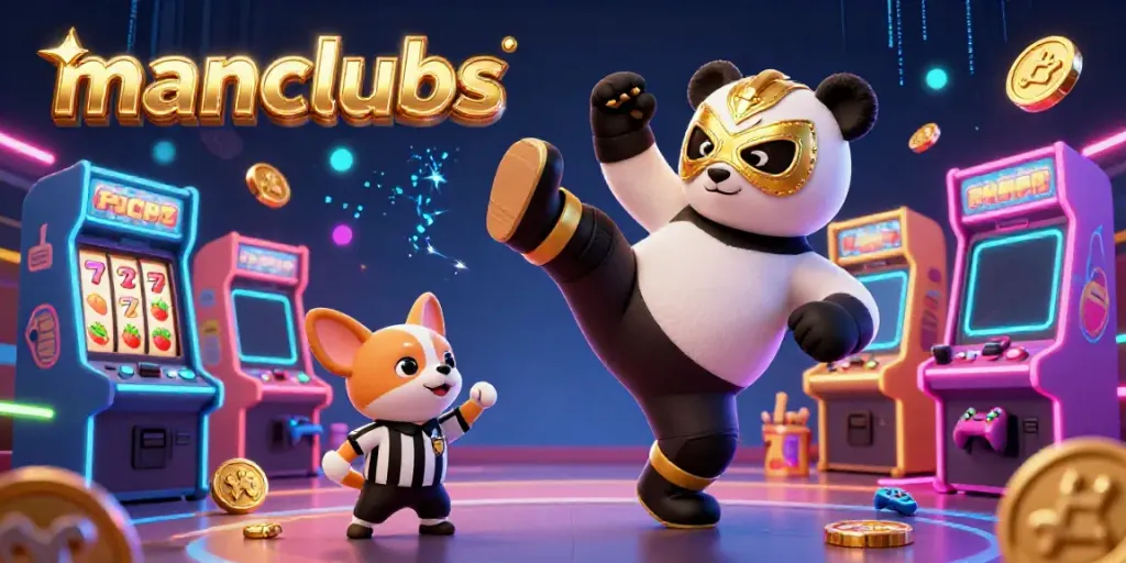Cheerful animals enjoying a vibrant casino experience showcasing manclubs gaming elements.