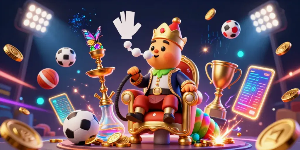 Experience thrilling gameplay at SUNWIN with vibrant casino-themed 3D illustration showcasing excitement.