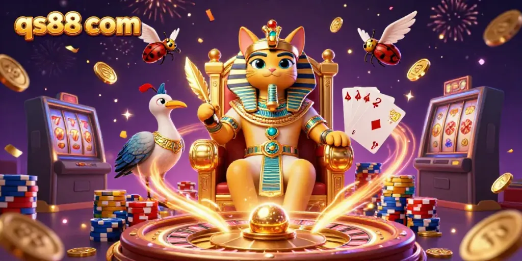 Experience exciting gameplay at qs88 com, featuring vibrant characters and casino elements.