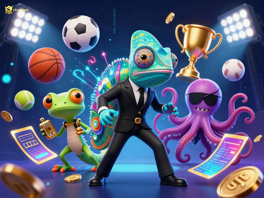 Experience the excitement of situs togel with engaging betting scene featuring vibrant characters and dynamic game elements.