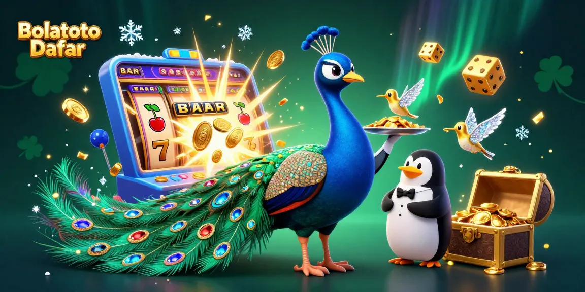 Experience Bolatoto Daftar in a vibrant 3D casino scene with jackpot excitement and winning symbols.