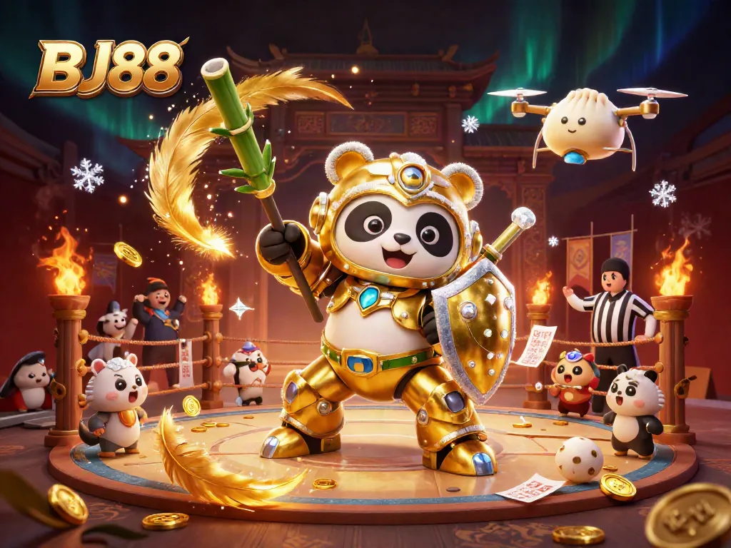 Experience thrilling sports betting action with BJ88 in this captivating 3D illustration.