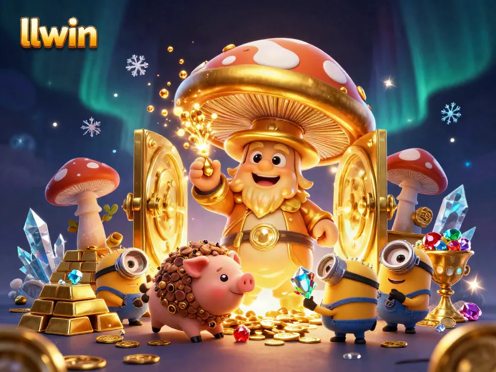 Experience gaming adventures at llwin with a vibrant treasure scene showcasing magical winnings and treasures.