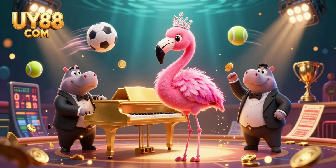 Experience the thrill of UY88 COM with vibrant casino visuals and dynamic sports action.