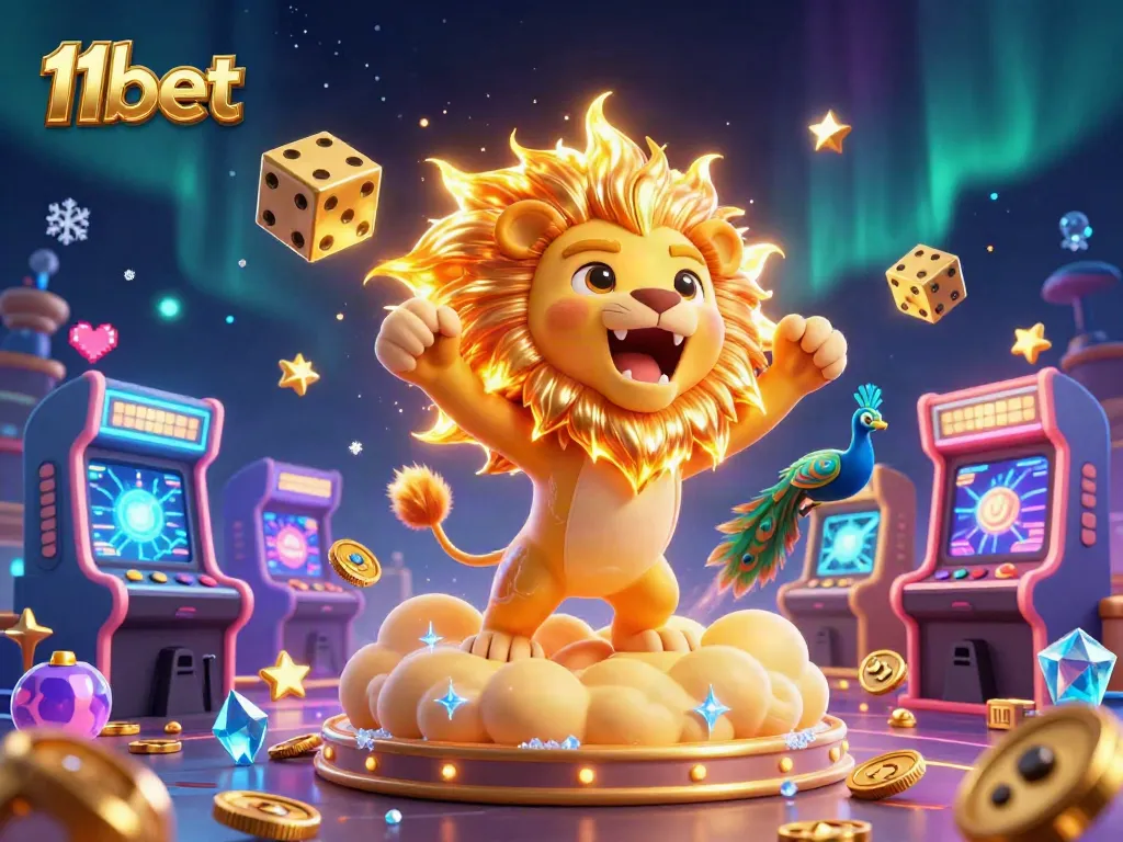 Experience the thrill of 11bet with vibrant casino imagery, featuring dynamic gaming elements.