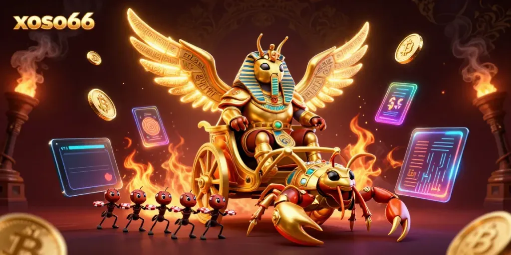 Experience thrilling gaming moments at xoso66 with vivid animated characters and crypto elements.
