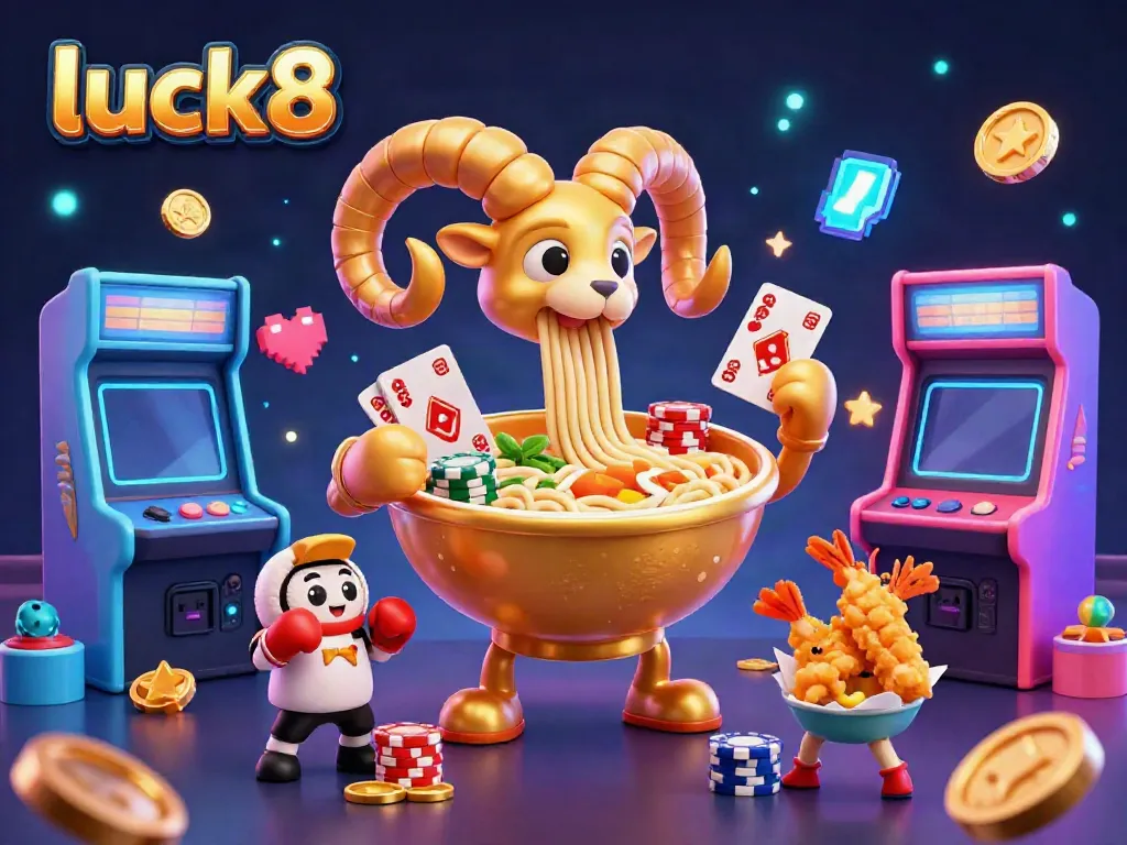 Experience the excitement of luck8 with vibrant 3D casino characters and dynamic gaming elements.