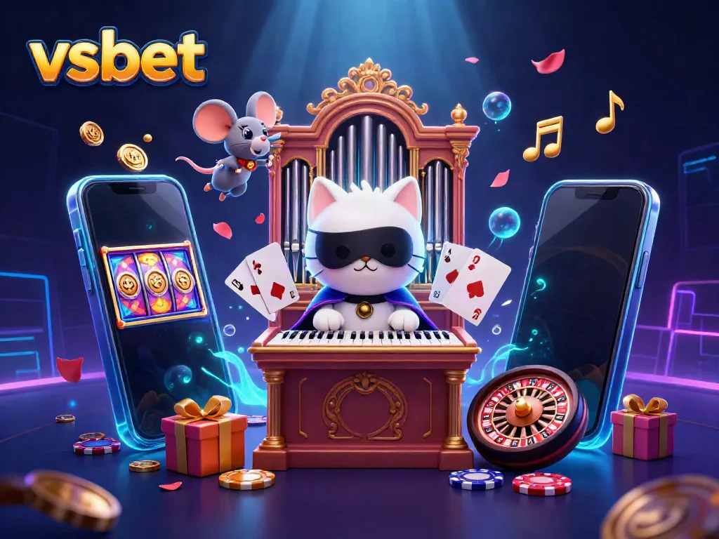 Experience exciting wins with VSBET at a vibrant casino scene featuring dynamic game elements.
