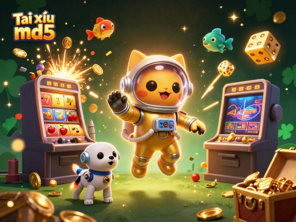 Experience thrilling action in Tài xỉu md5 with this dynamic casino adventure scene.