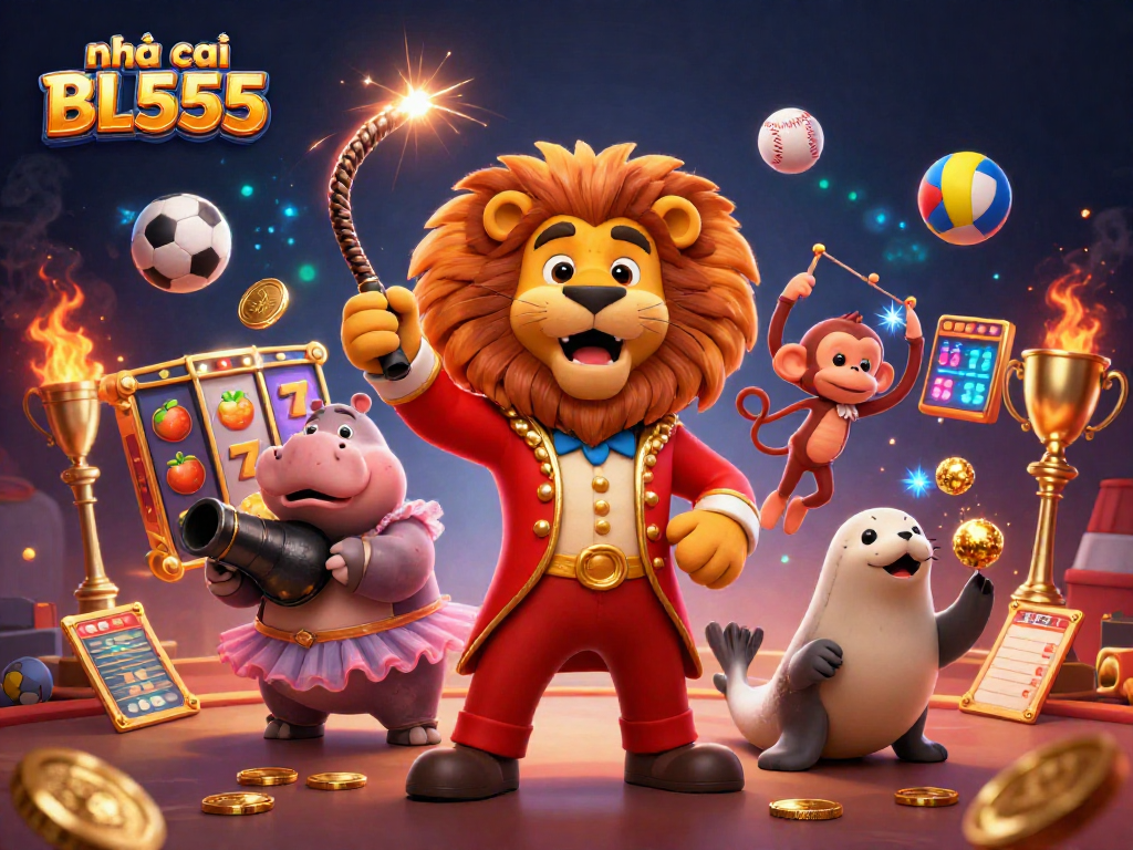 Engage in thrilling gameplay at nhà cái BL555 with dynamic casino elements and vibrant characters.