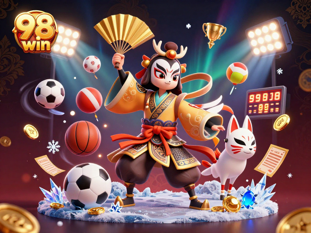Experience the thrill of 98 win casino with vibrant characters and dynamic gaming elements.