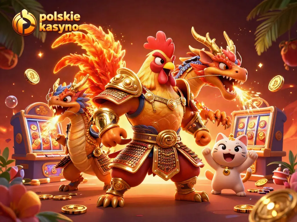 Experience thrilling action at polskie kasyno bitcoin with a vibrant 3D casino scene filled with games.