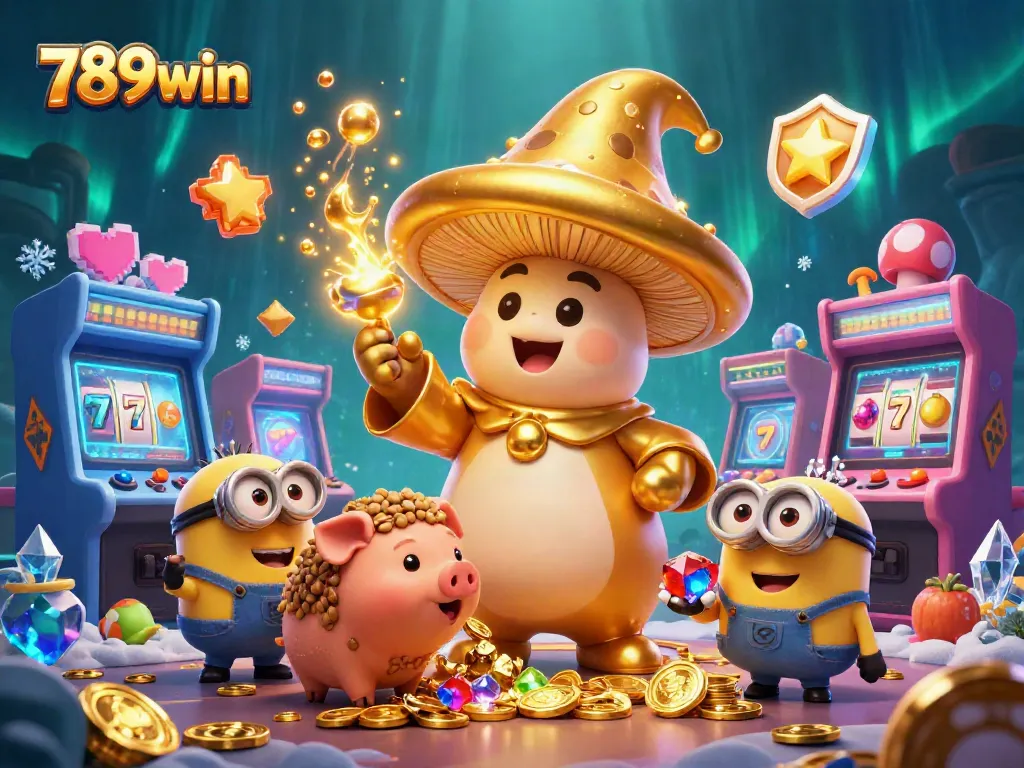Play with 789win in an enchanting casino world filled with golden treasures and magical creatures.
