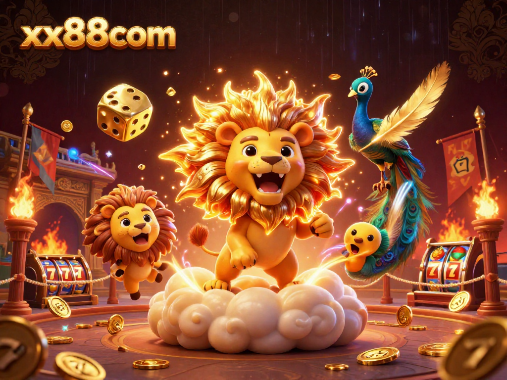 Experience thrilling gameplay at xx88com with vibrant casino elements and energetic characters.