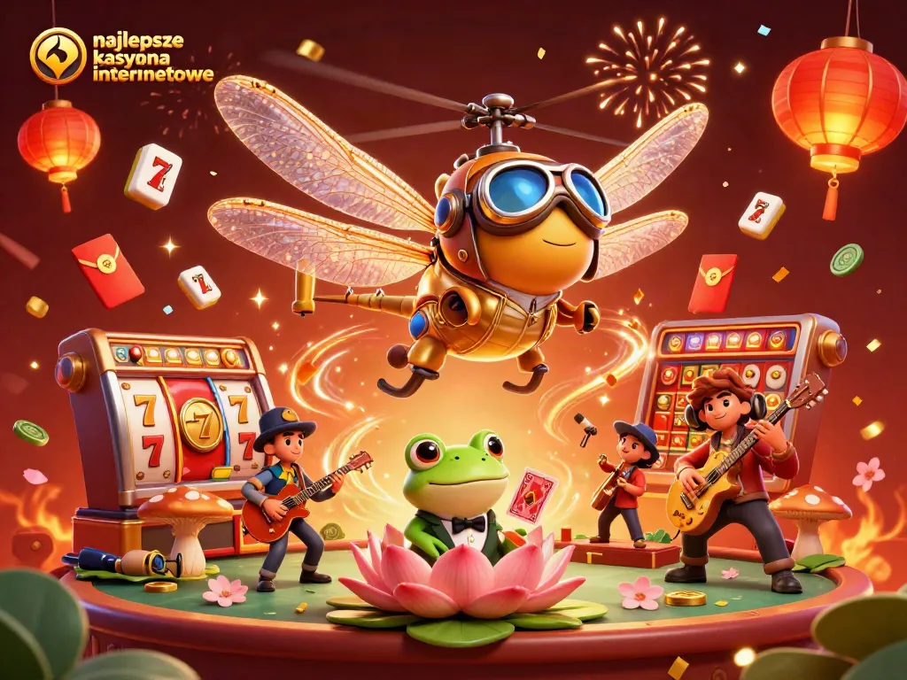 Experience the excitement at najlepsze kasyna internetowe with lively characters and casino elements.