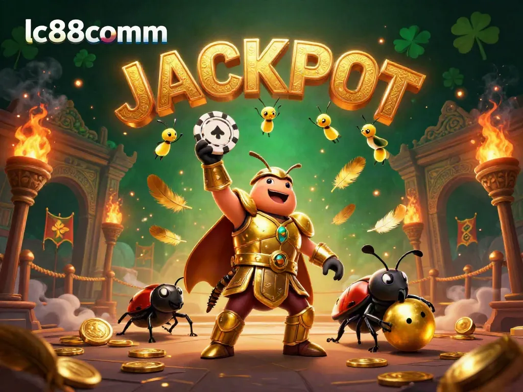 Experience the thrill of winning with lc88comm in this vibrant casino-themed 3D illustration featuring dynamic characters.