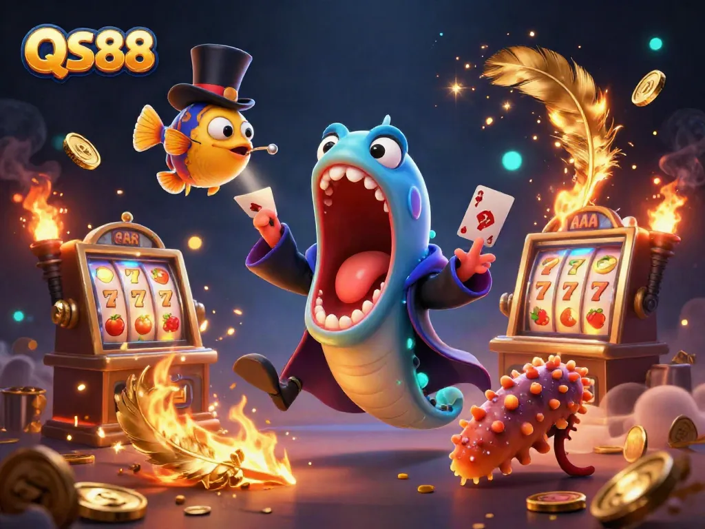Experience QS88 with vibrant casino-themed illustration featuring engaging characters and elements.