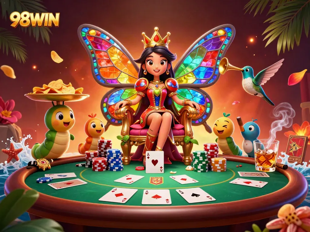 Experience gaming thrills at 98WIN with vibrant poker action and brilliant characters.
