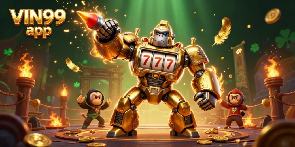 Engage with the thrilling world of the VIN99 app, featuring dynamic slot machine themes and exciting gameplay.