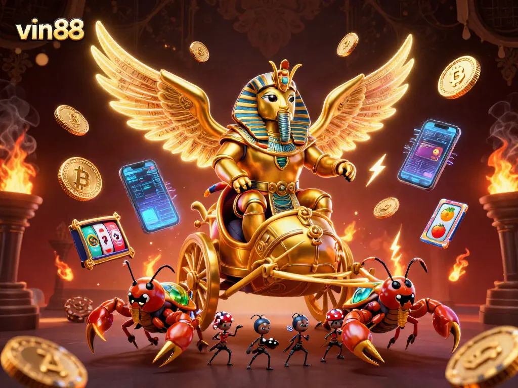 Engage with vin88's thrilling slot adventures featuring radiant characters and vibrant gaming elements.