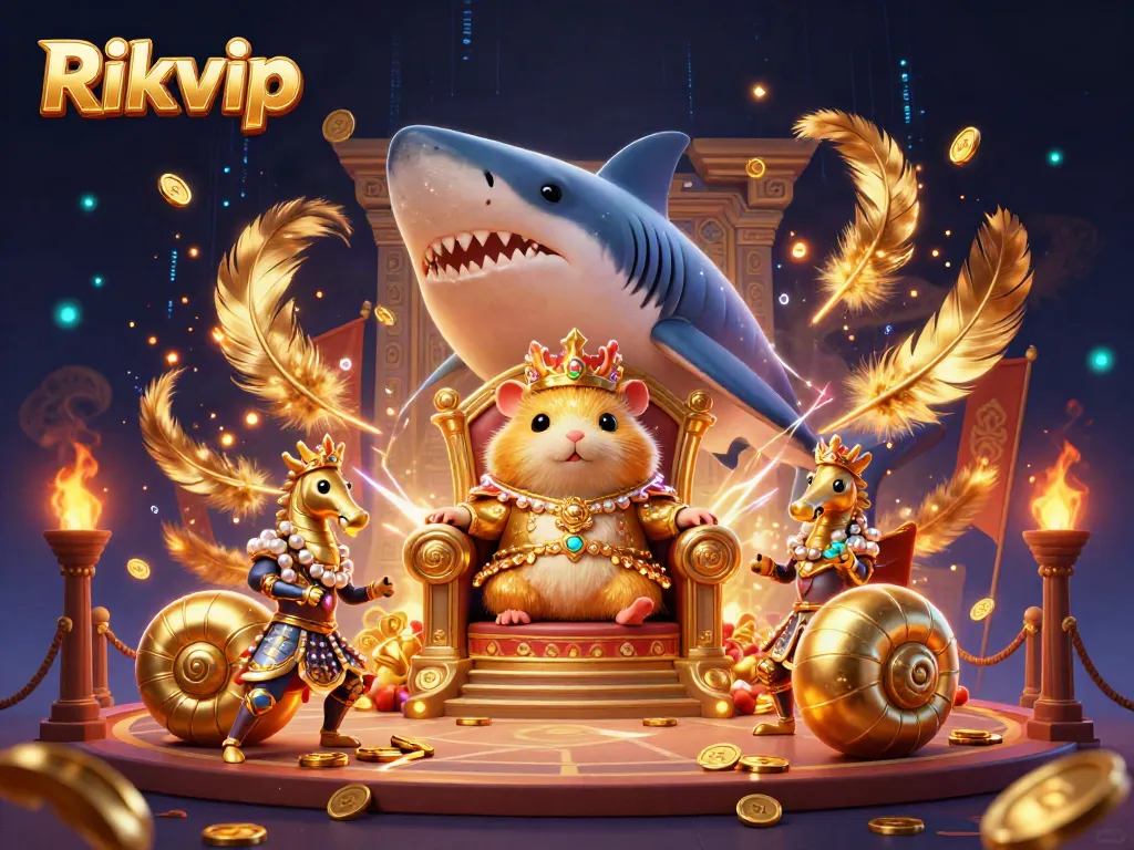 Join the fierce golden hamster king and royal seahorses in Rikvip's thrilling underwater casino adventure.
