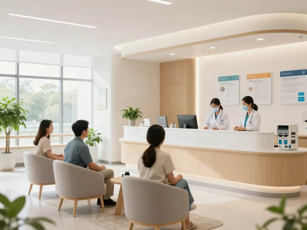 Situs togel healthcare services, patient care at a modern medical clinic.