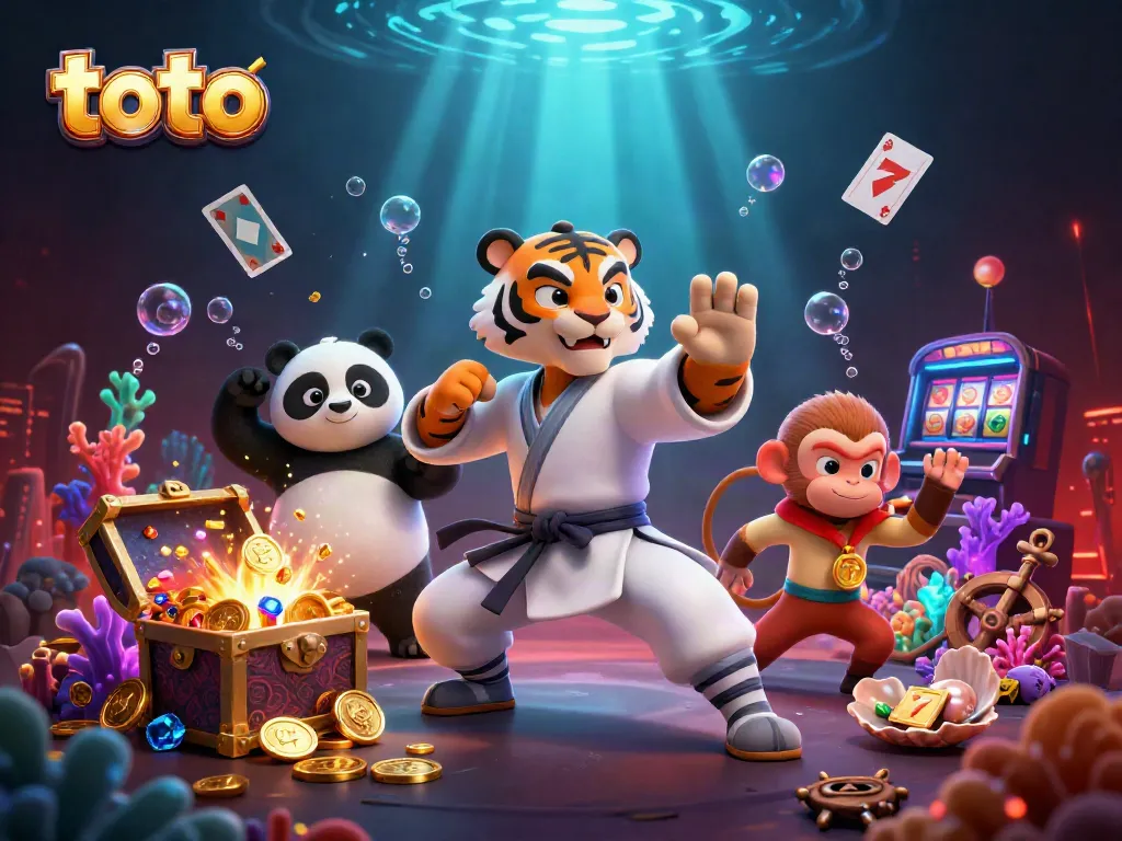 Engage with the thrilling world of toto gaming, where playful characters and exciting casino elements bring luck and fun to life.