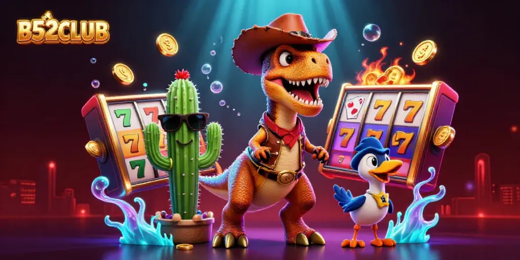 Experience thrilling gameplay at B52CLUB with a dynamic representation of casino excitement.