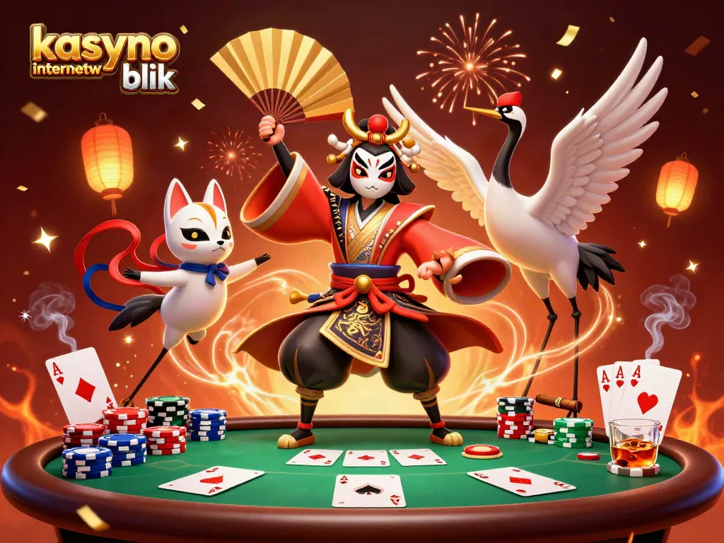 Experience the thrill of kasyno internetowe blik with dynamic characters, cards, and a vibrant casino atmosphere.