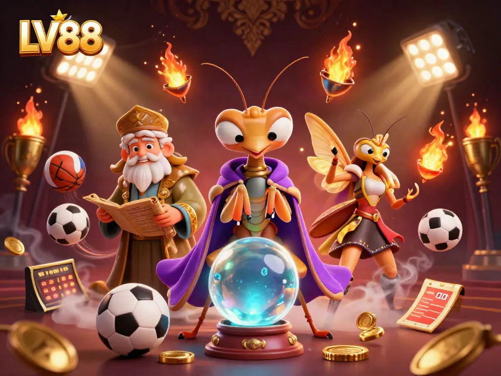 Experience the thrill of LV88 gaming with vibrant characters and dynamic elements from online casinos.