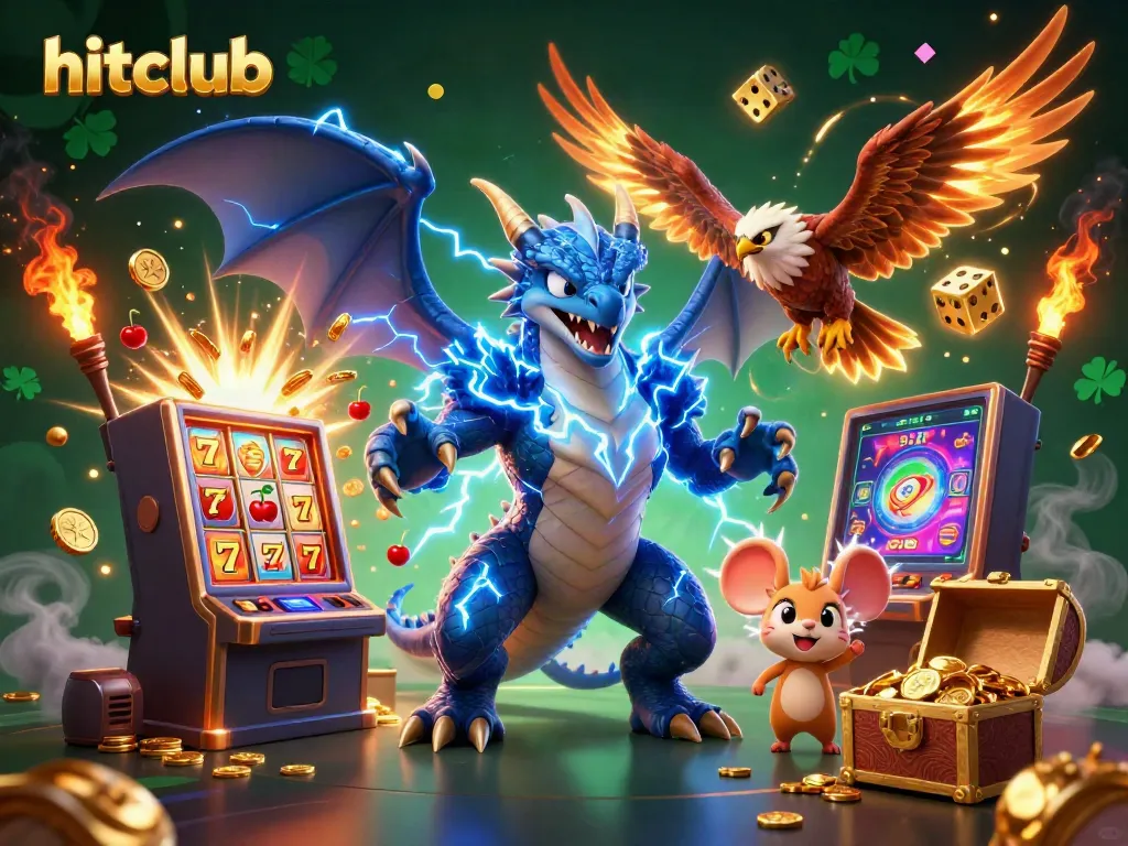 Experience hitclub with thrilling slot machines and dynamic gaming characters in action.