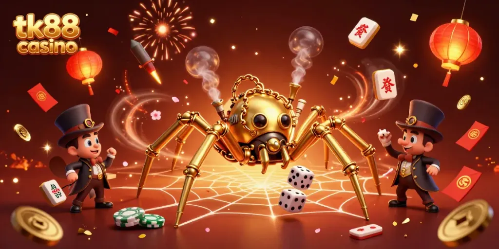 Engage in thrilling gameplay at tk88 casino with intricate designs and vibrant elements.