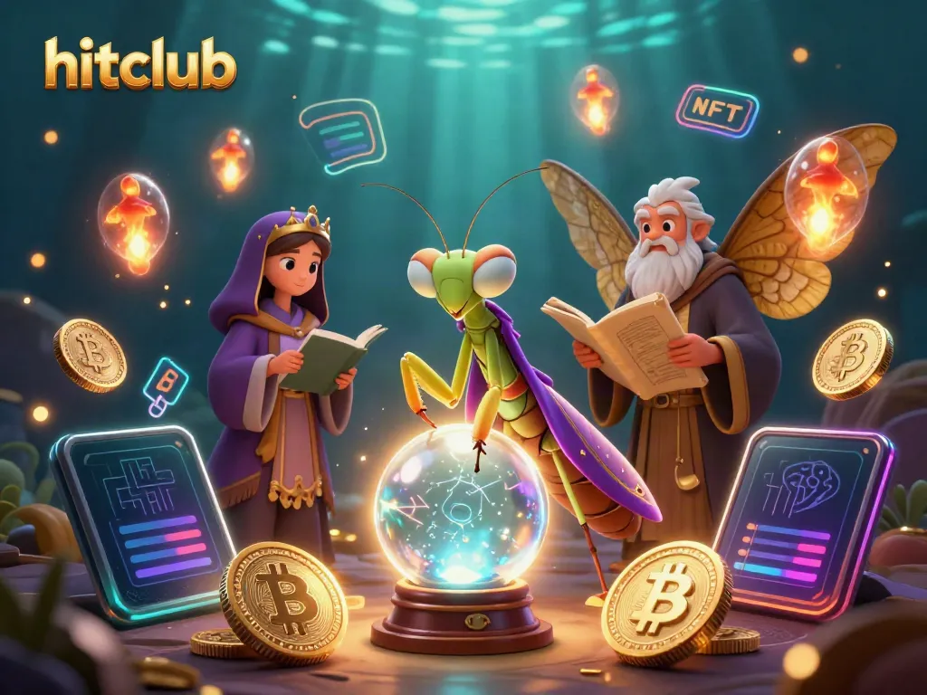 Engage with hitclub's vibrant casino scene featuring unique characters and crypto elements.