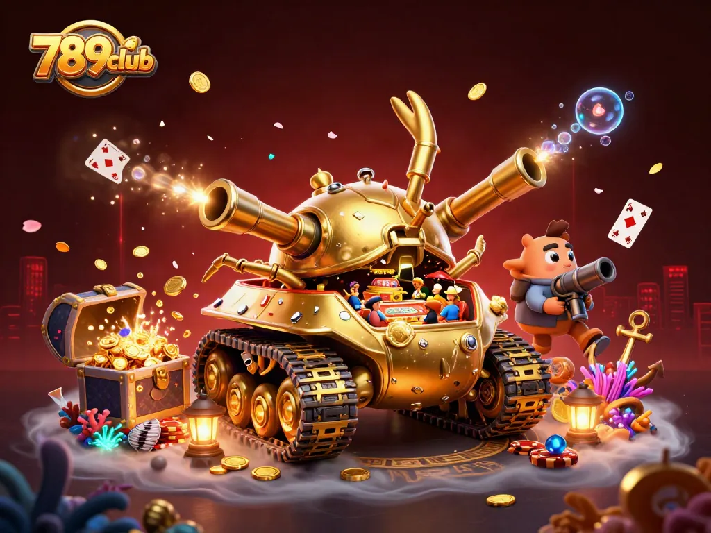 Join the excitement at 789club with this vibrant depiction of a cartoon casino adventure.